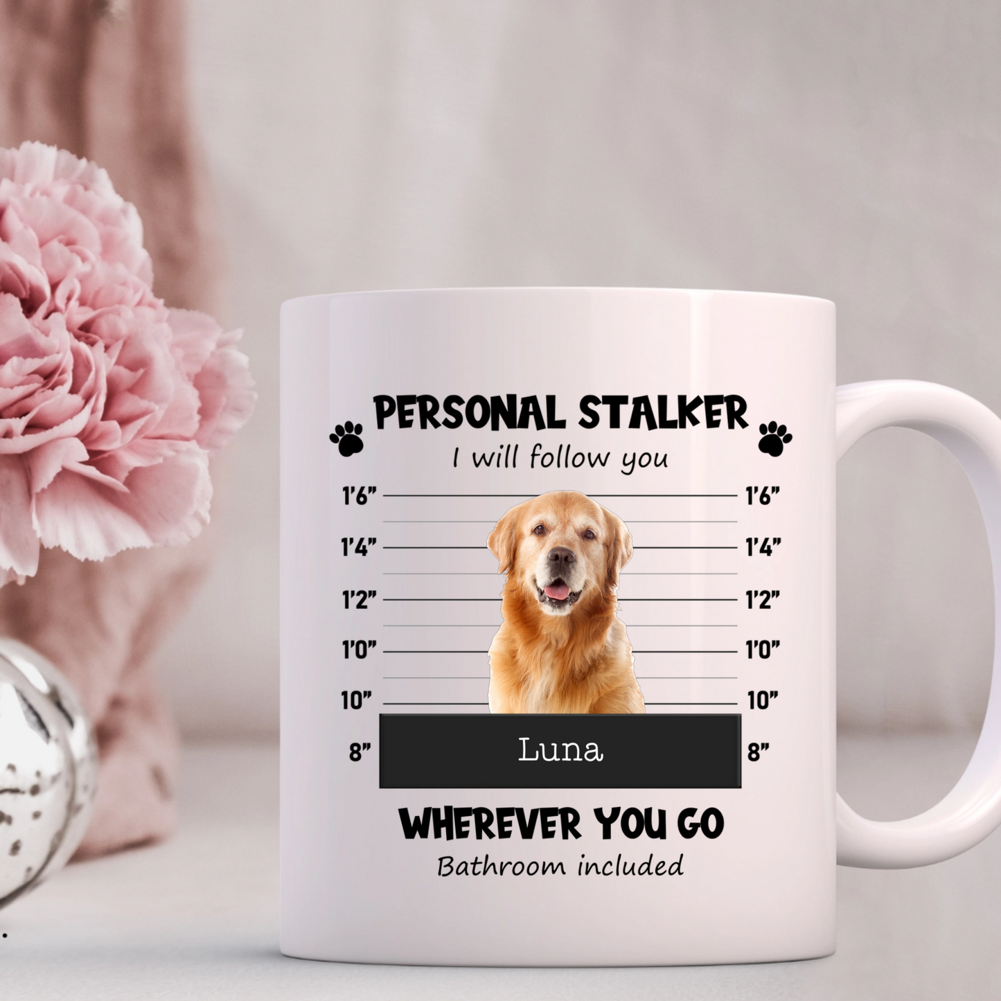 Personalised "Personal Stalker" Pet Photo Mug