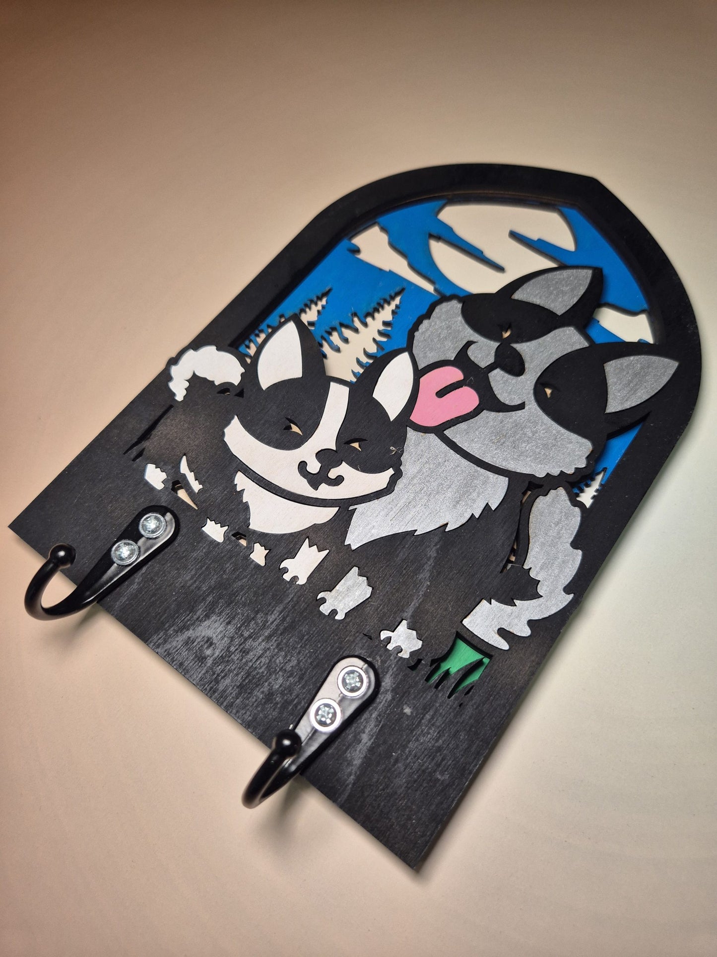Arch key holder - Huskies image 3