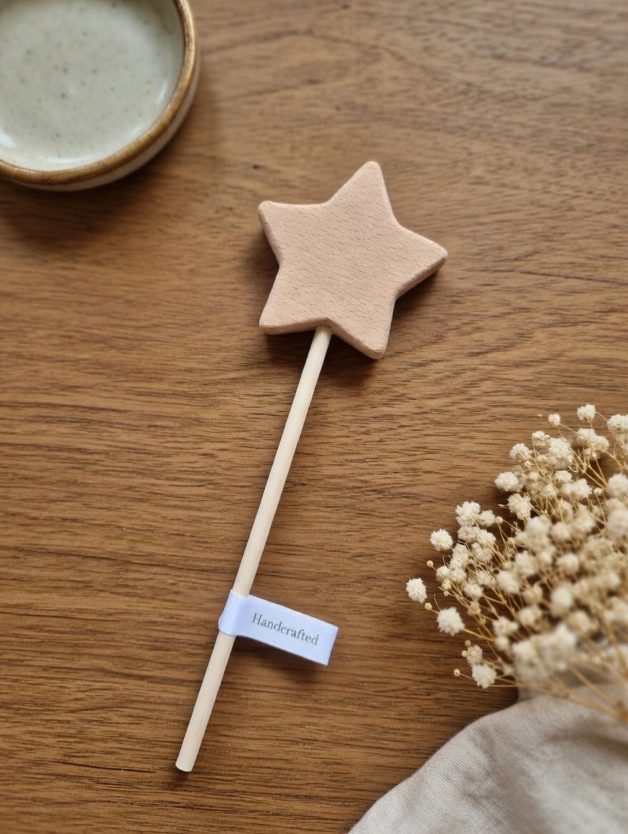 Star Wand: Handcrafted Personalised Wooden Magic Wand