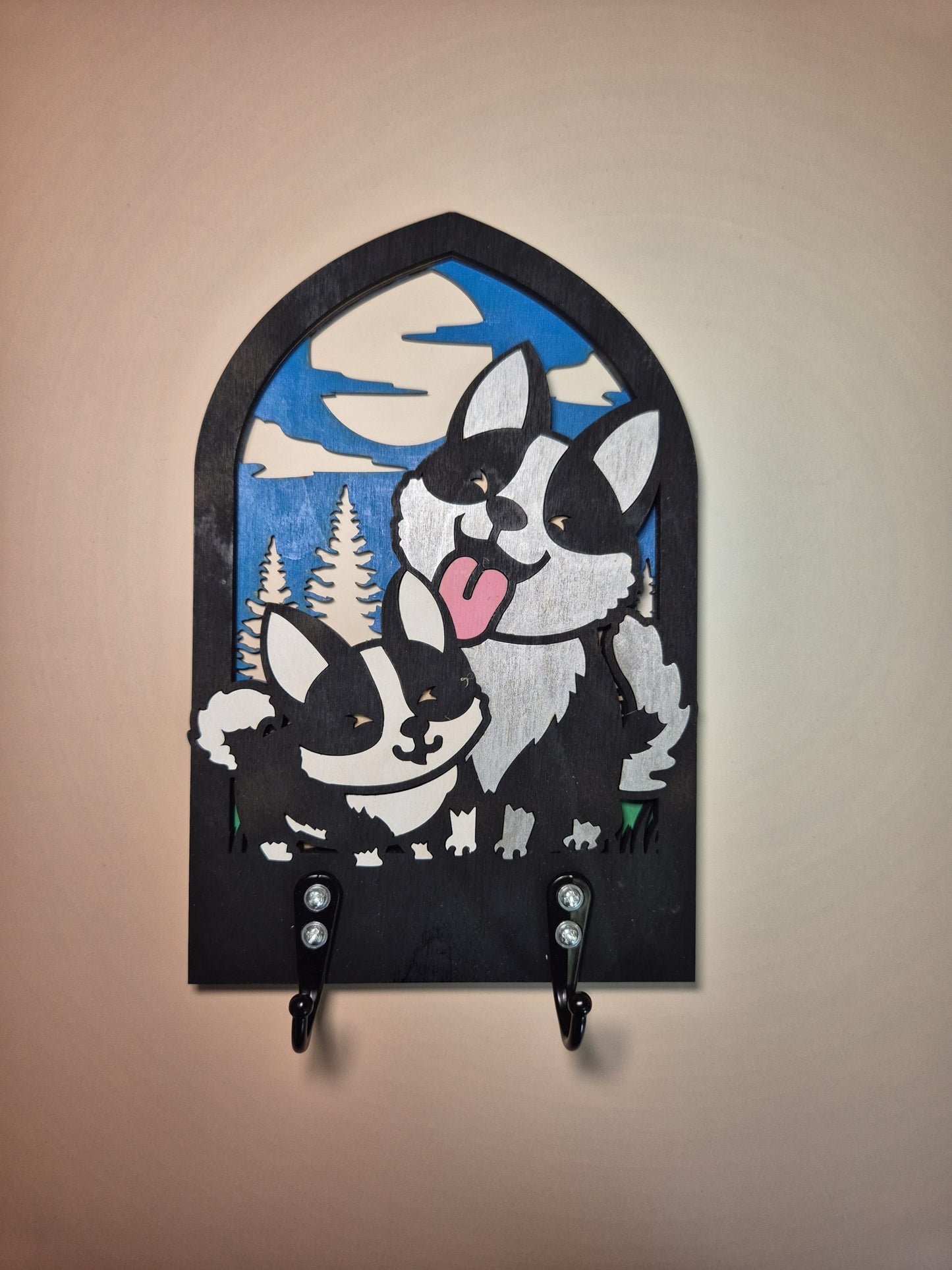 Arch key holder - Huskies image 1