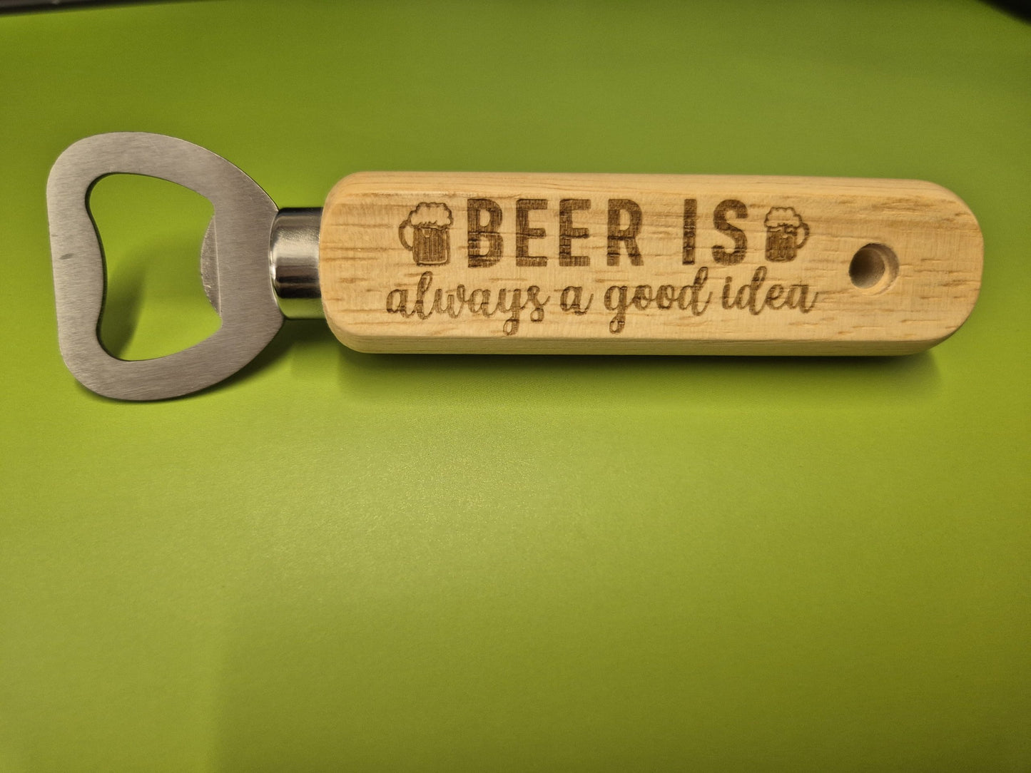 Wooden Bottle Opener - Funny Designs - 3 image