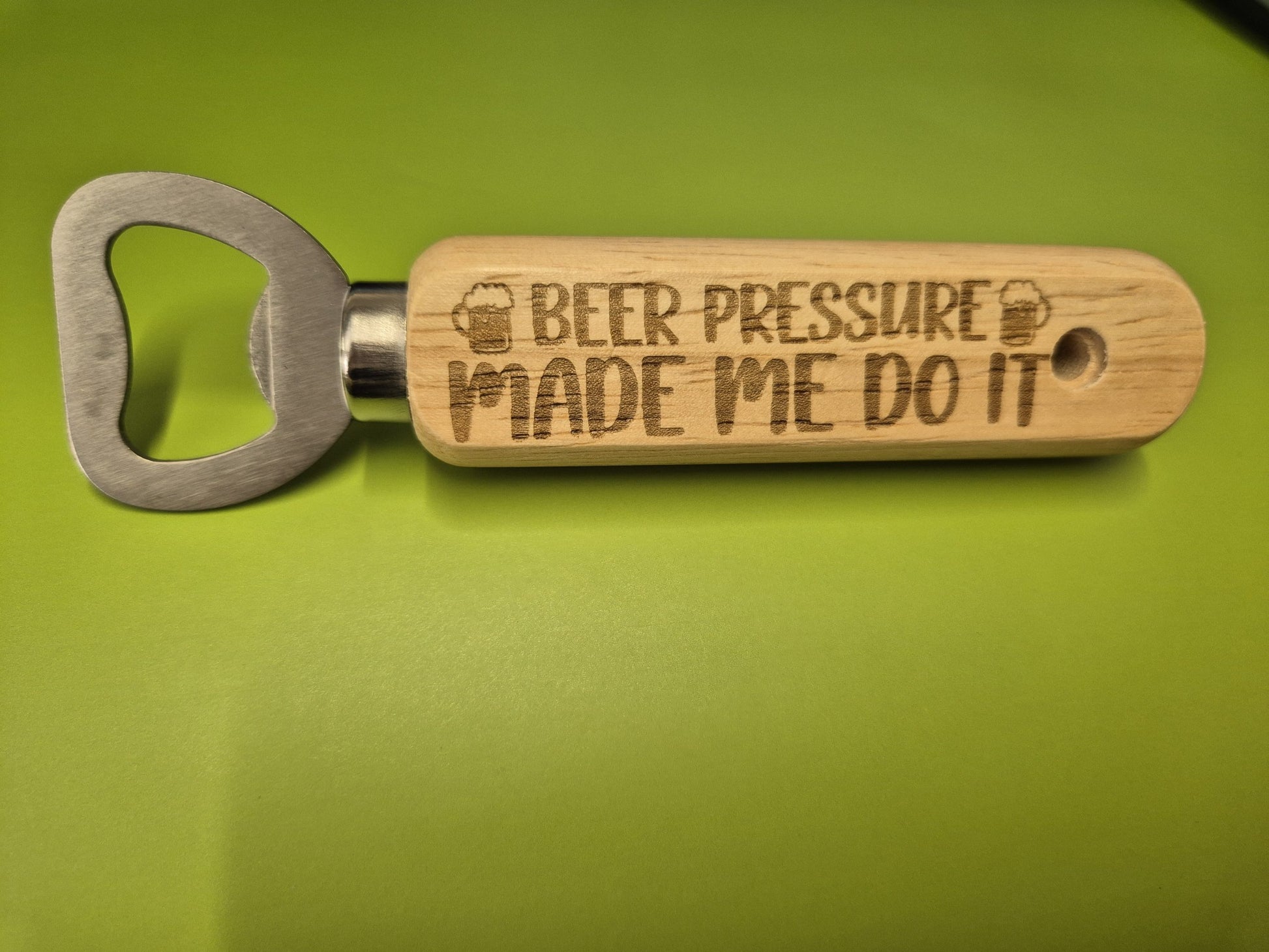 Wooden Bottle Opener - Funny Designs - 4 image