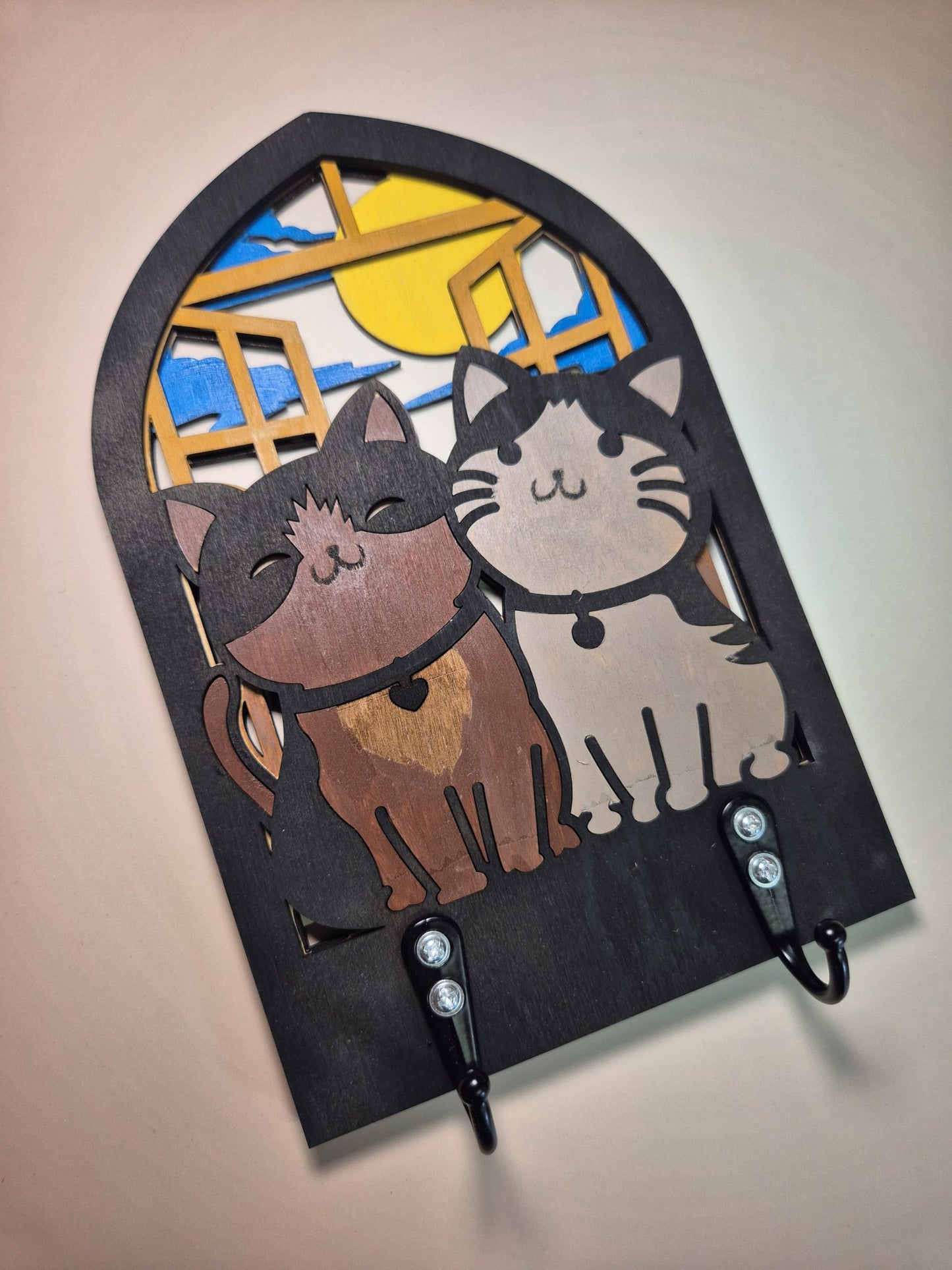 Arch key holder - Cats image 1