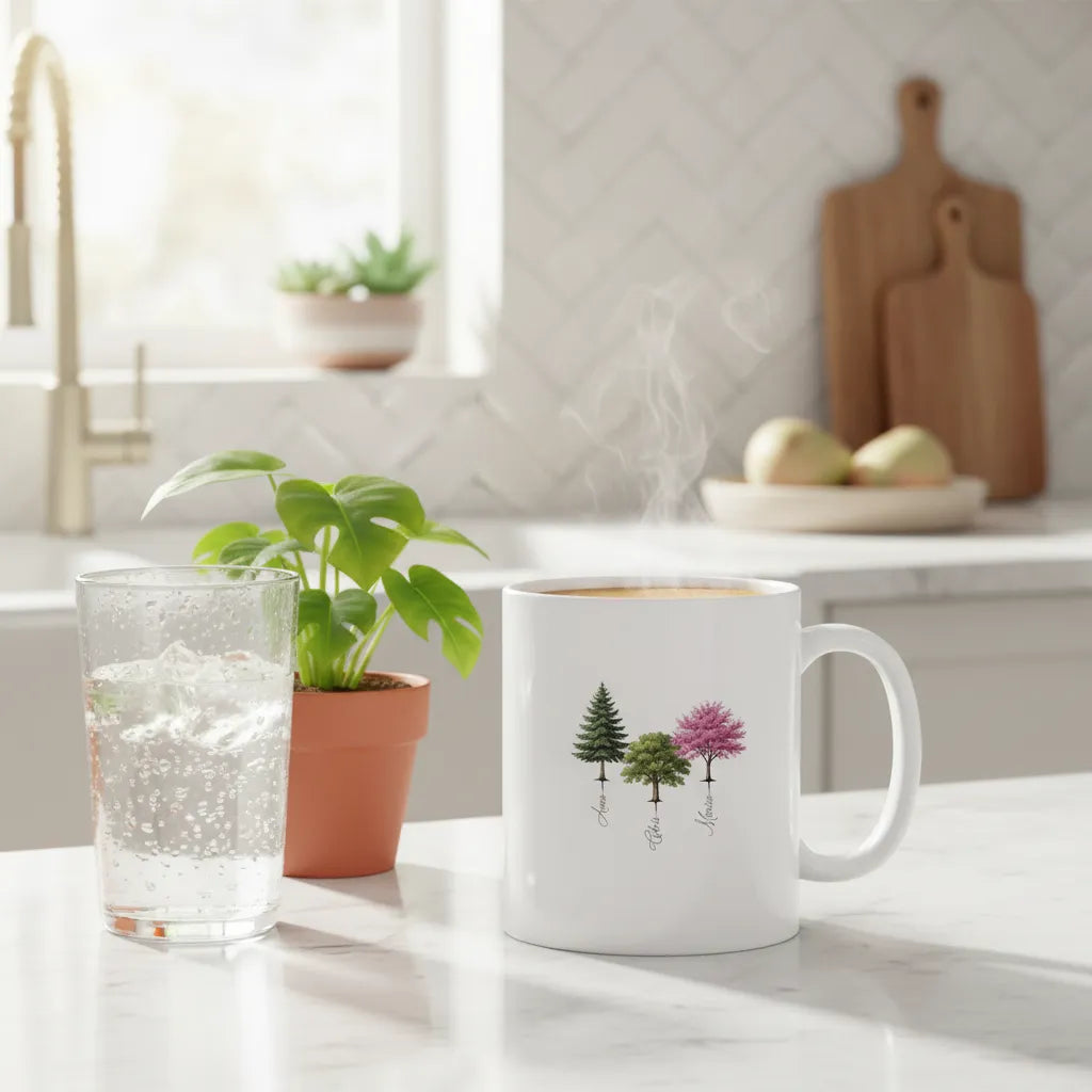 Personalised "Family Tree" Botanical Mug