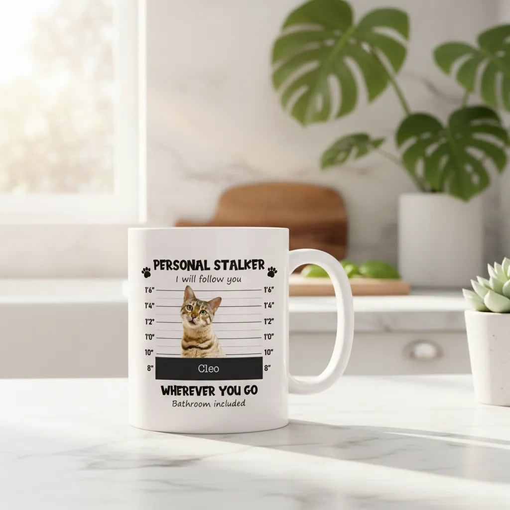 Personalised "Personal Stalker" Pet Photo Mug