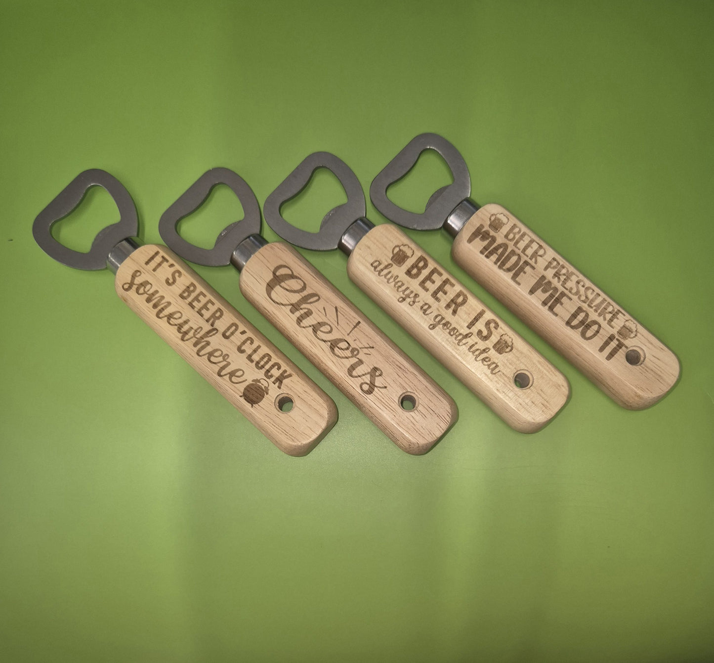 Wooden Bottle Opener - Funny Designs image 9