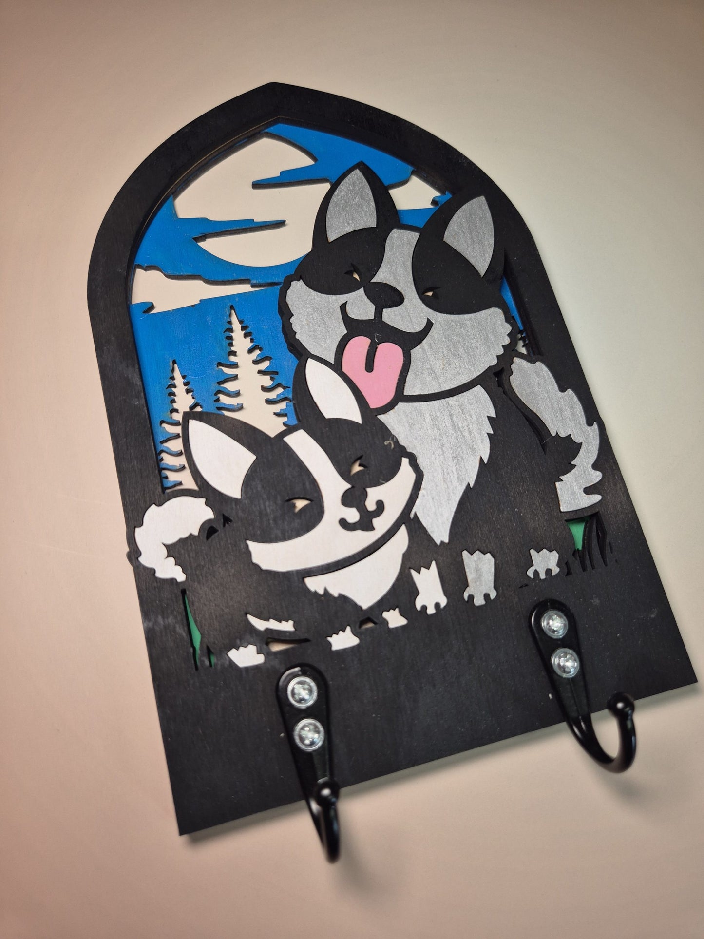Arch key holder - Huskies image 2