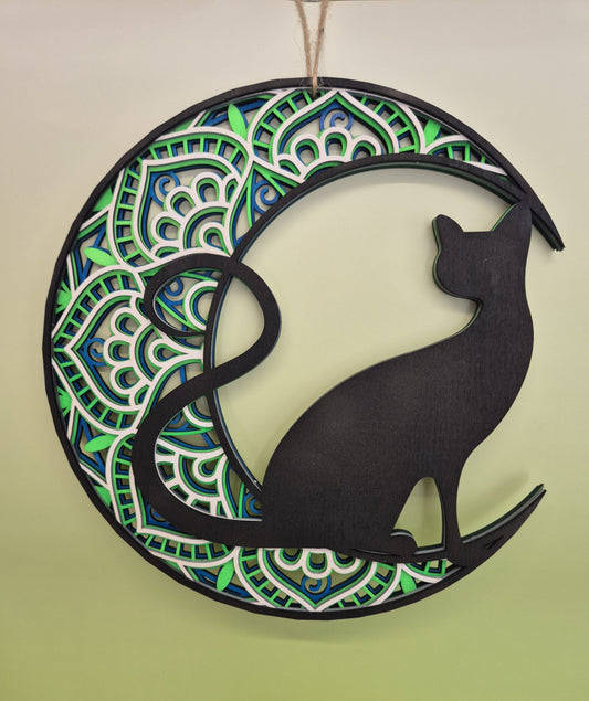 Cat Moon Mandala image 0