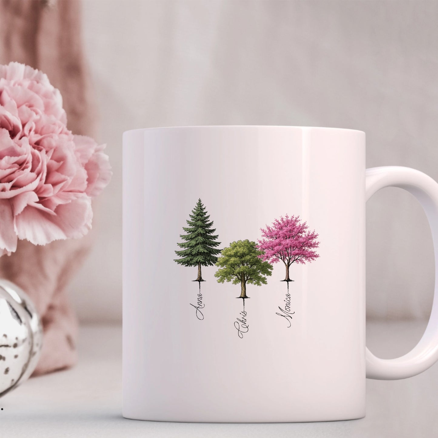 Personalised "Family Tree" Botanical Mug