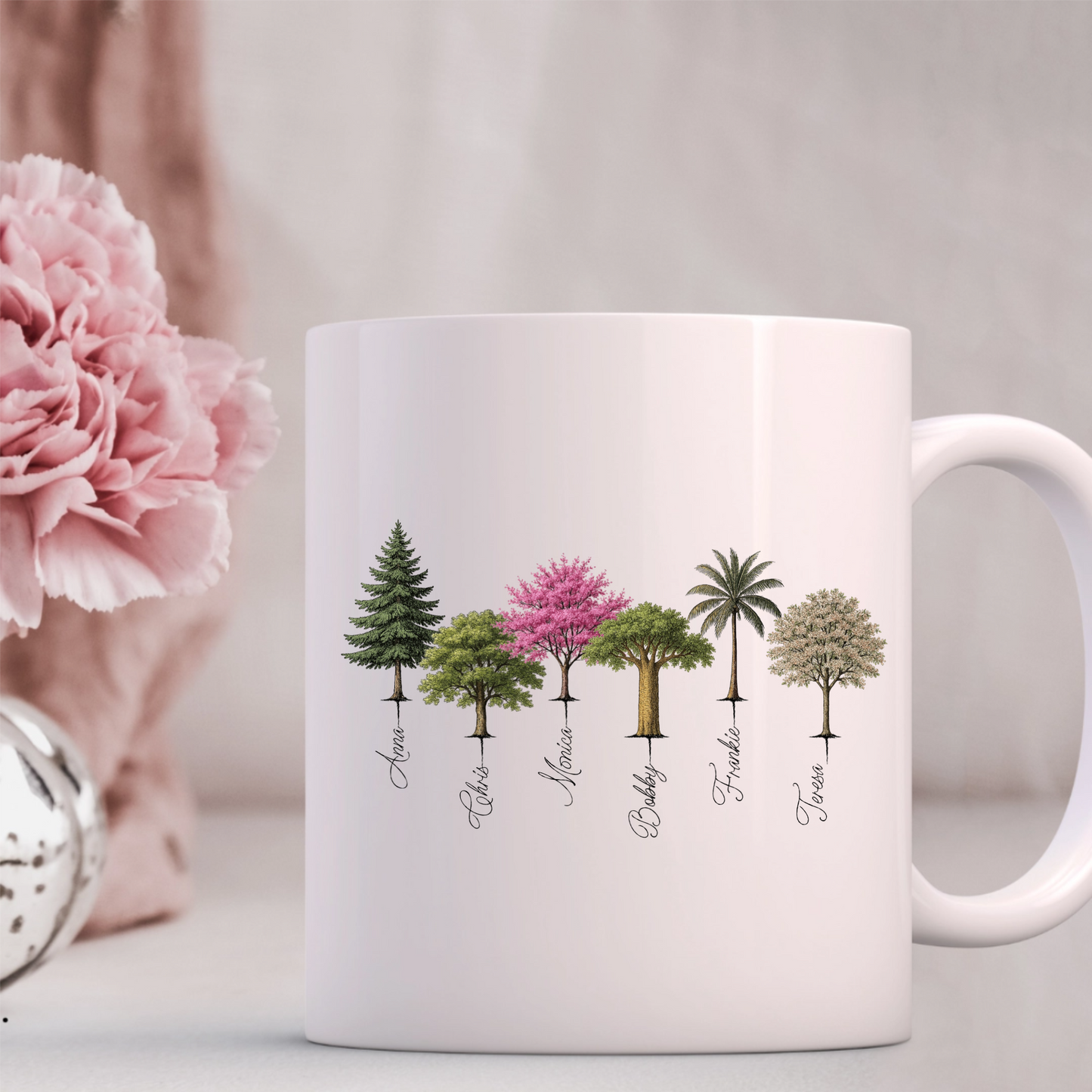 Personalised "Family Tree" Botanical Mug