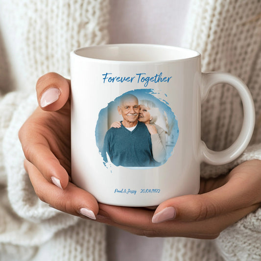 Personalised Watercolour Splash Photo Mug