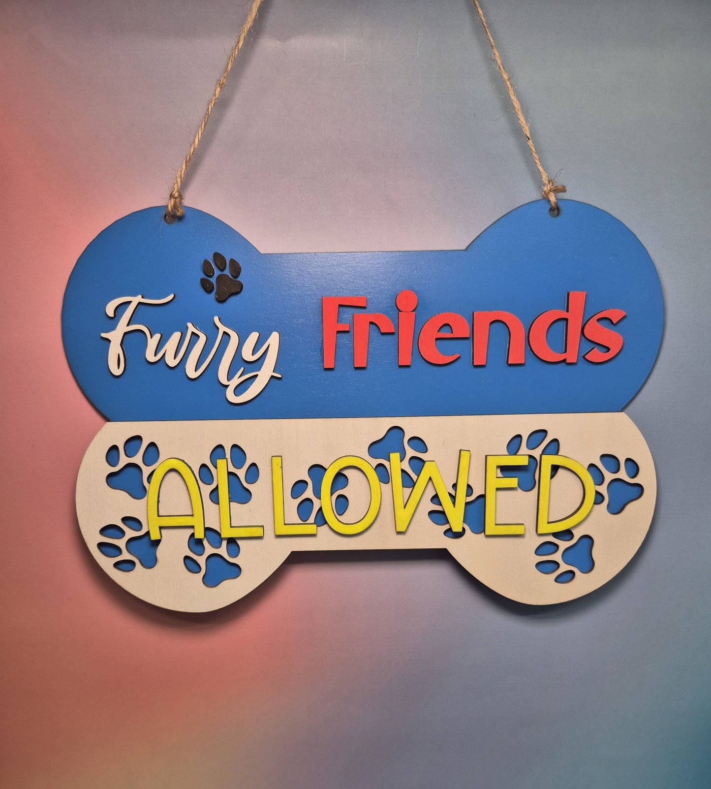 Welcome Sign - Furry Friends Allowed image 2