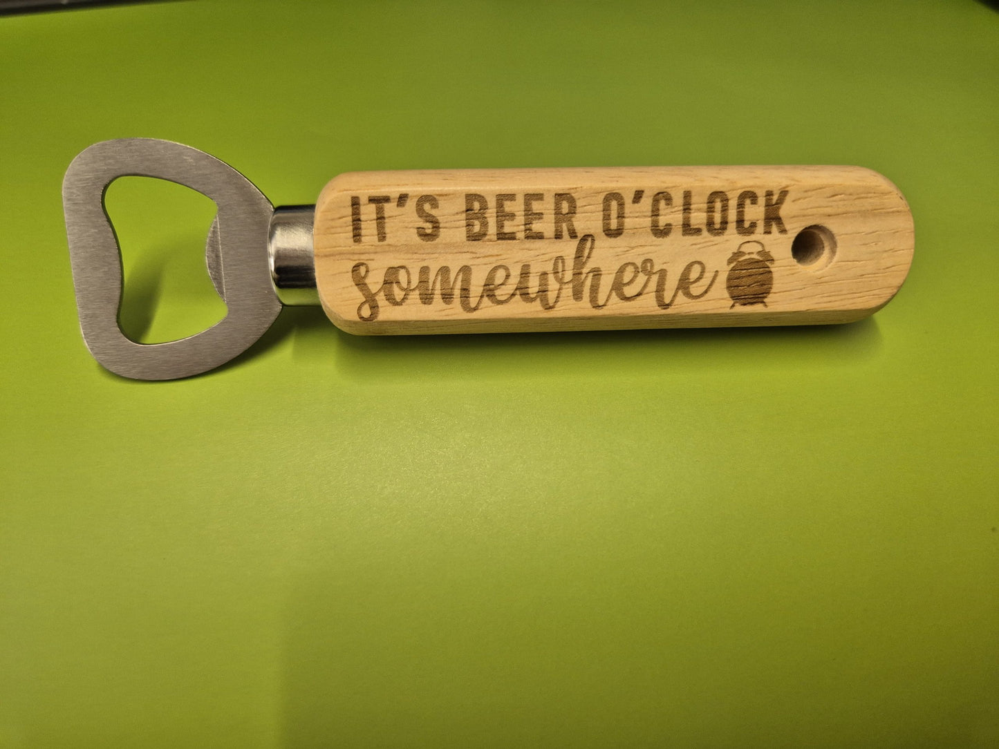 Wooden Bottle Opener - Funny Designs - 1 image