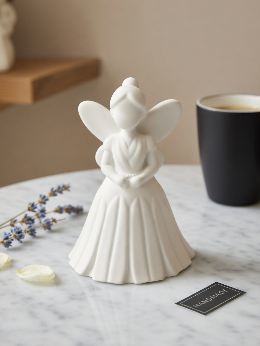 Handcrafted Jesmonite Fairy Figurine