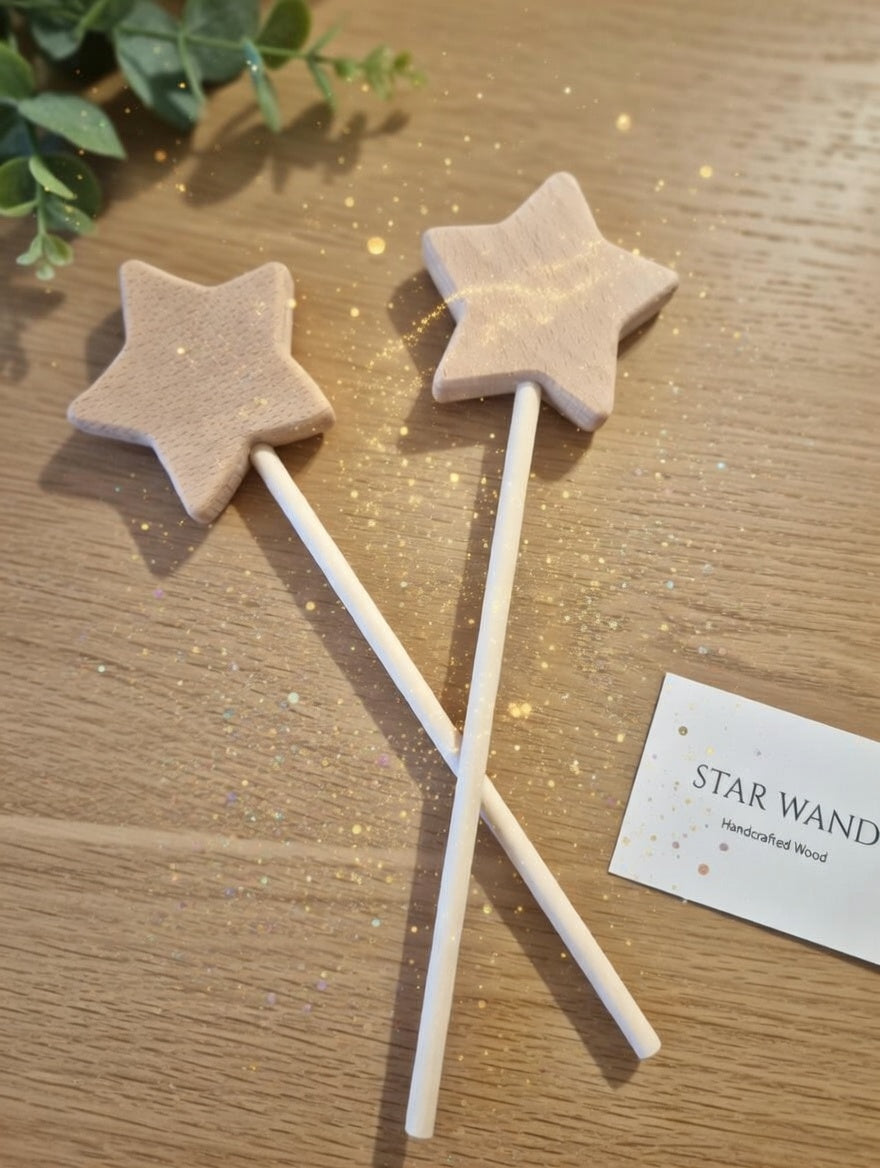 Star Wand: Handcrafted Personalised Wooden Magic Wand