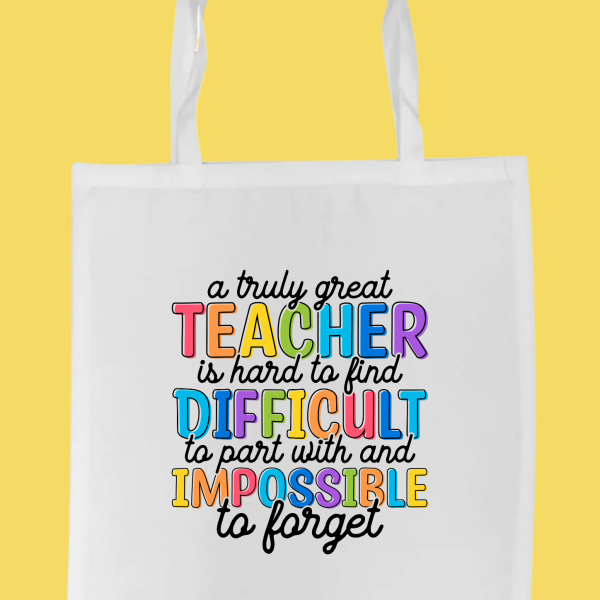 White Tote Bag - Teacher #5