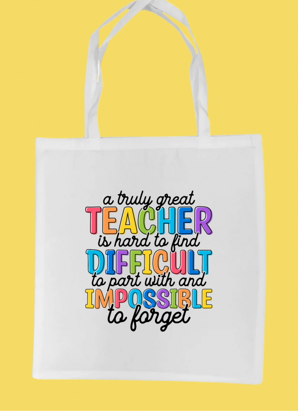 White Tote Bag - Teacher #5