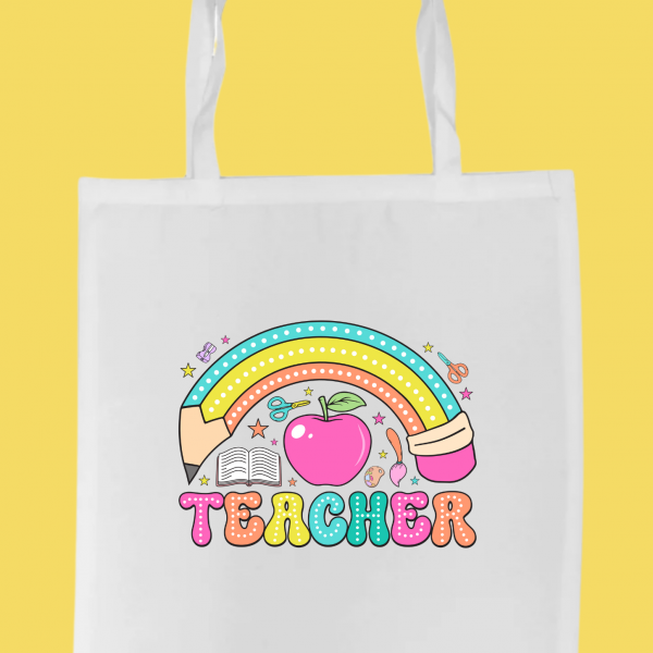 White Tote Bag - Teacher #6