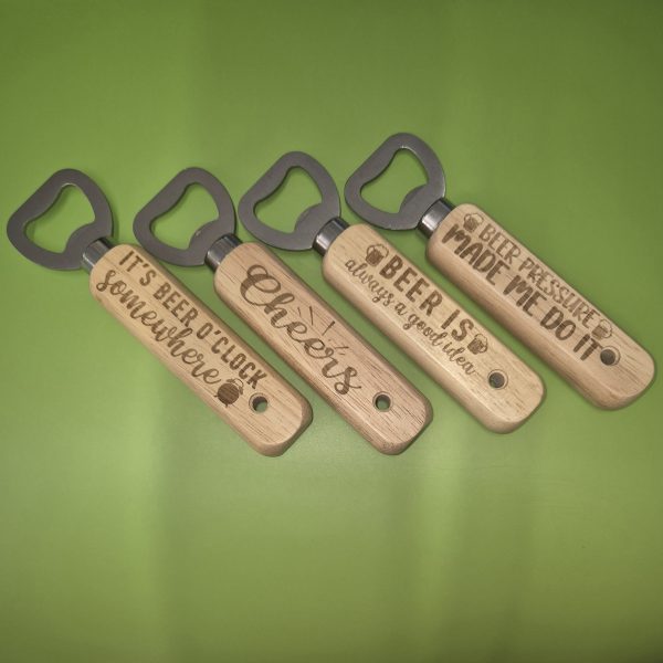 Wooden Bottle Opener - Funny Designs