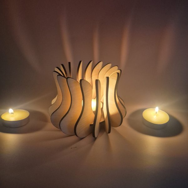 Medium Wooden Tealight Holder