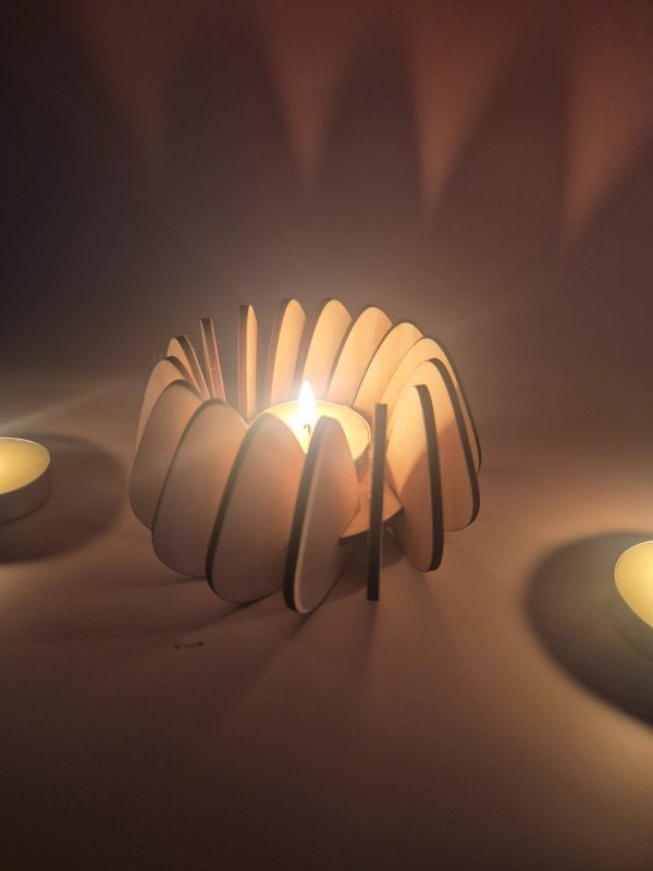 Small Wooden Tealight Holder
