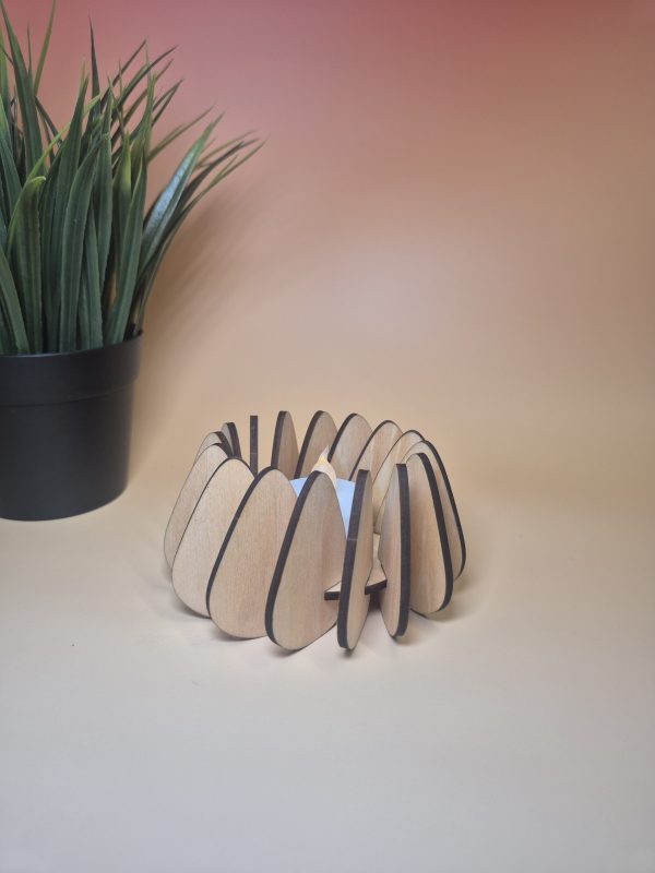 Small Wooden Tealight Holder - Image 5