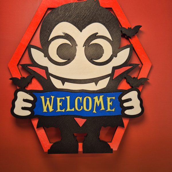 Halloween Welcome Sign - Dracula