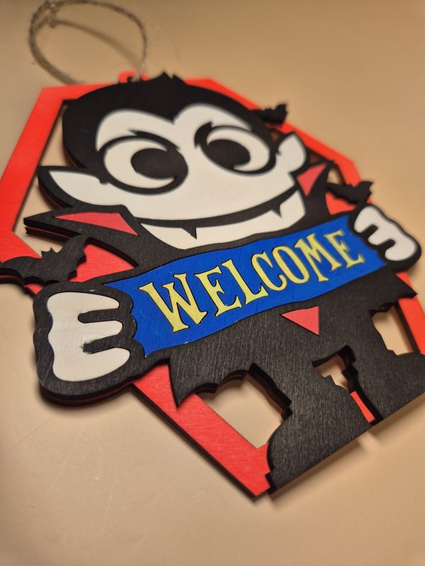 Halloween Welcome Sign - Dracula - Image 3
