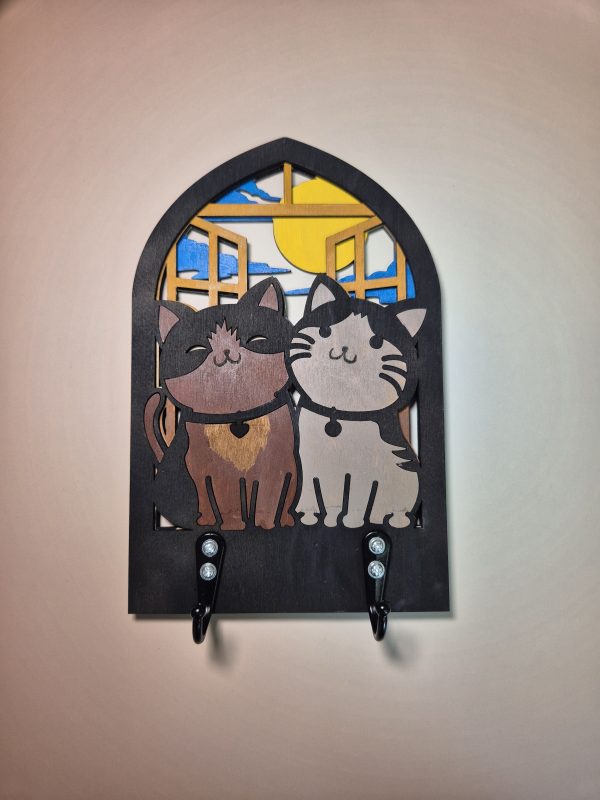 Arch key holder - Cats - Image 4