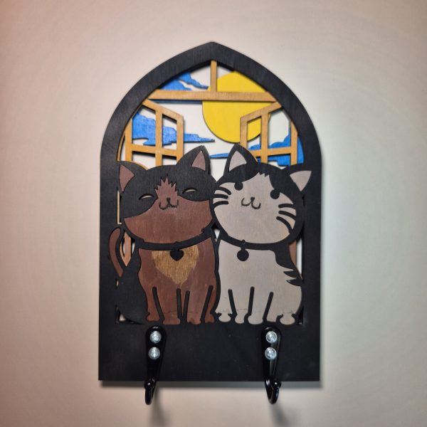 Arch key holder - Cats