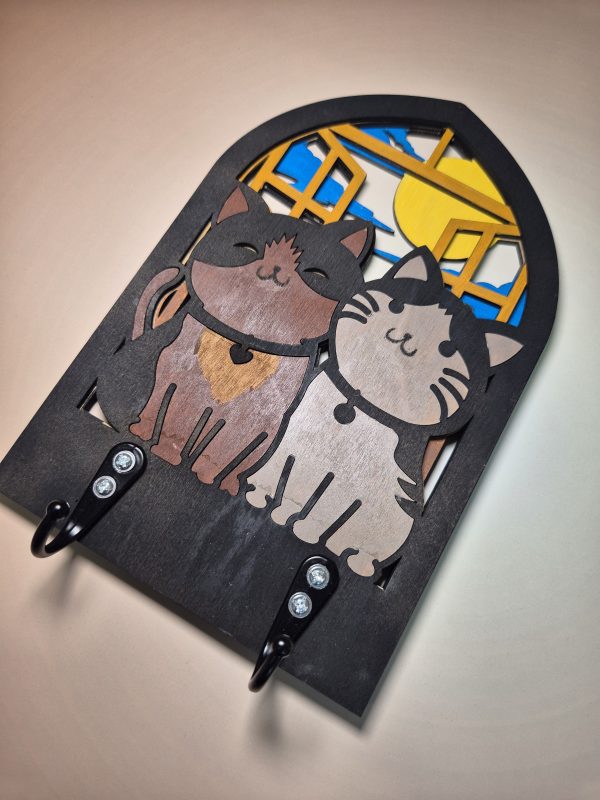 Arch key holder - Cats - Image 3
