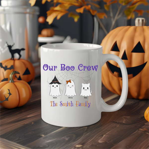 Halloween Mug 11 oz - Our Boo Crew - Image 3