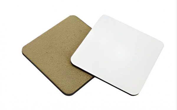 MDF Coaster – Square - Cork Base - Image 2