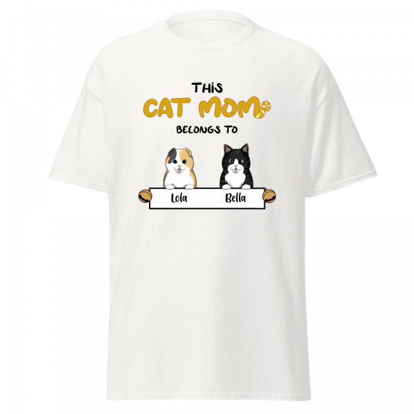 Unisex Classic Tee Cat Mom - Image 2