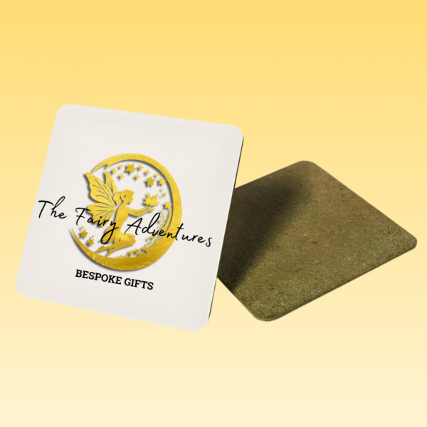 Aluminium coaster - Square - Cork Base