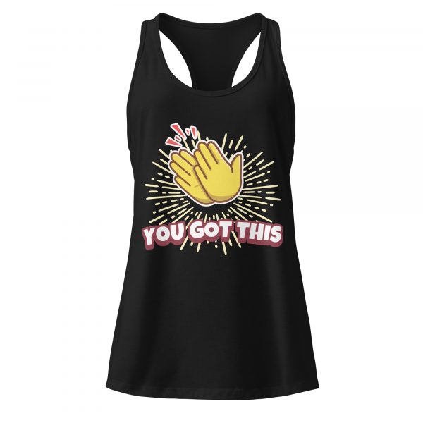 Women’s fitted racerback tank top - You got this - Image 2