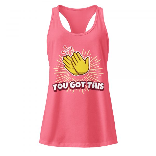 Women’s fitted racerback tank top - You got this - Image 5