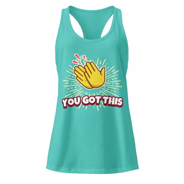 Women’s fitted racerback tank top - You got this