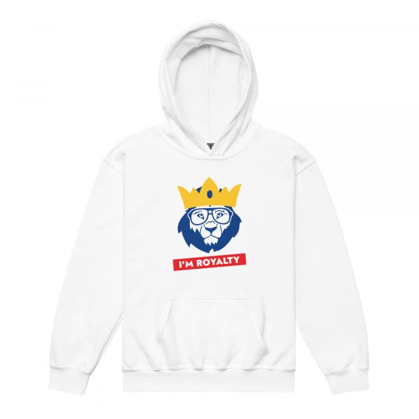 Youth heavy blend hoodie - I am Royalty - Image 2