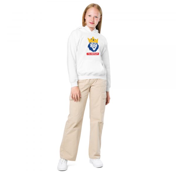Youth heavy blend hoodie - I am Royalty - Image 3