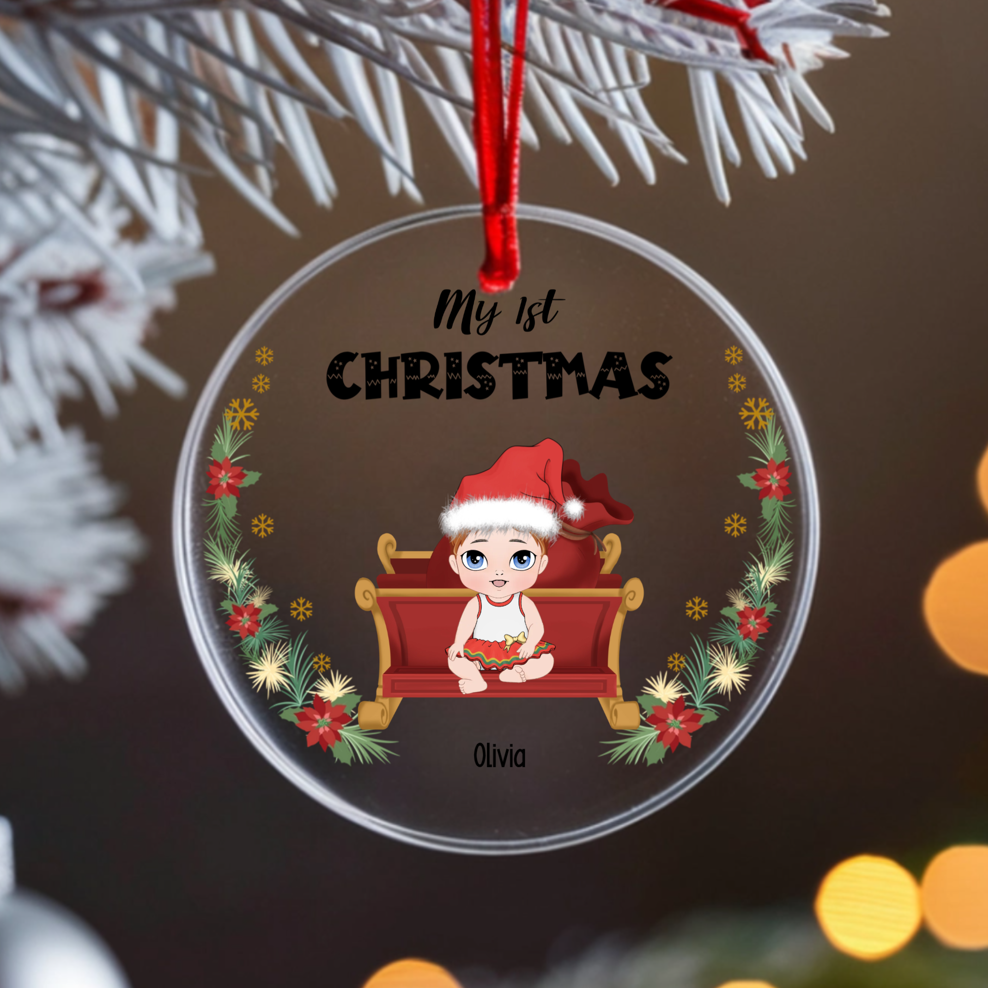 Acrylic Ornament - My 1st Christmas